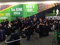 Illawarriors 2016 arriving Christchurch International Airport